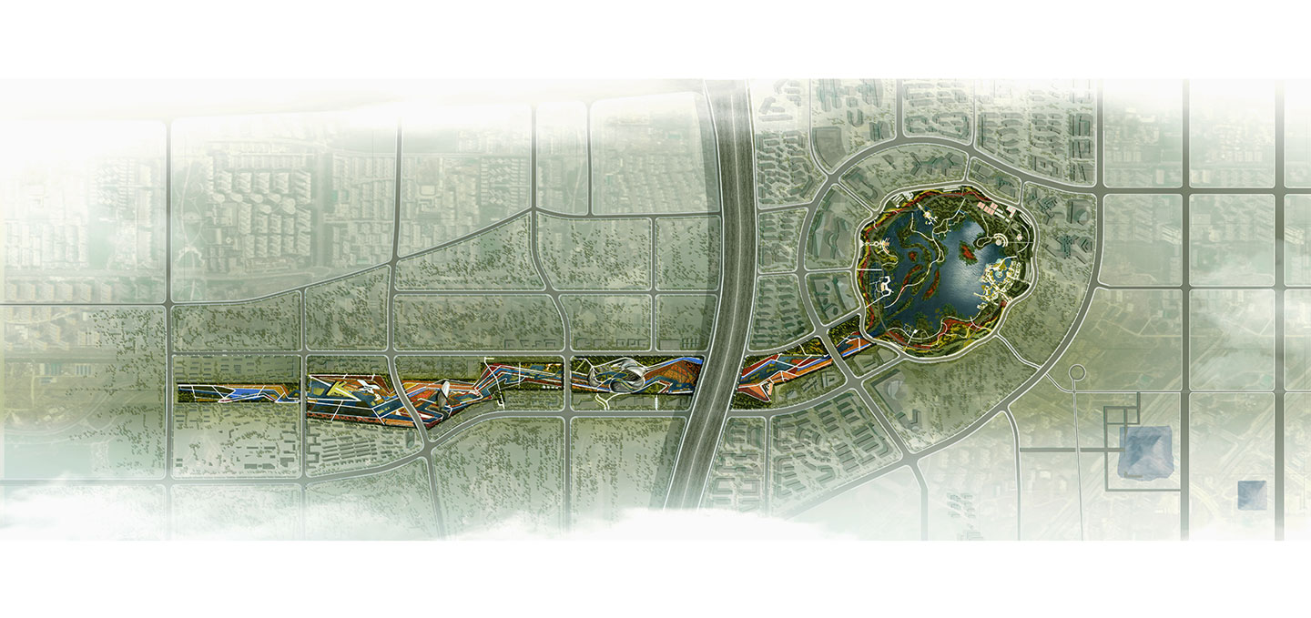 waa QuJiang Wetland Landscape Competition 西安曲江创意谷湿地公园中标