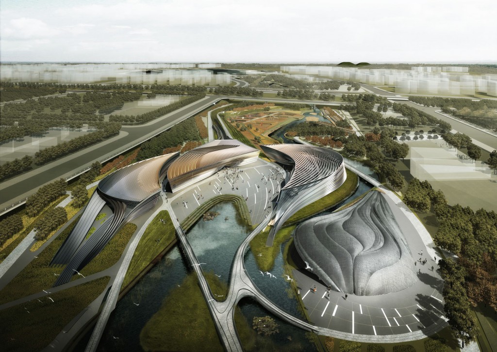 waa QuJiang Wetland Landscape Competition 西安曲江创意谷湿地公园中标