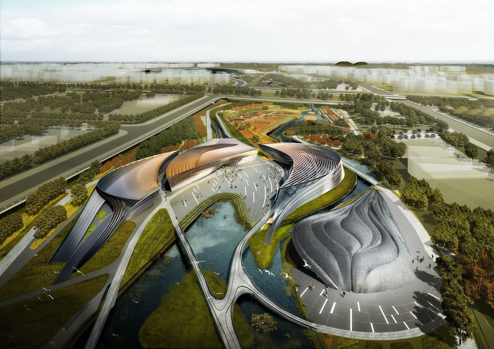 waa QuJiang Wetland Landscape Competition 西安曲江创意谷湿地公园中标