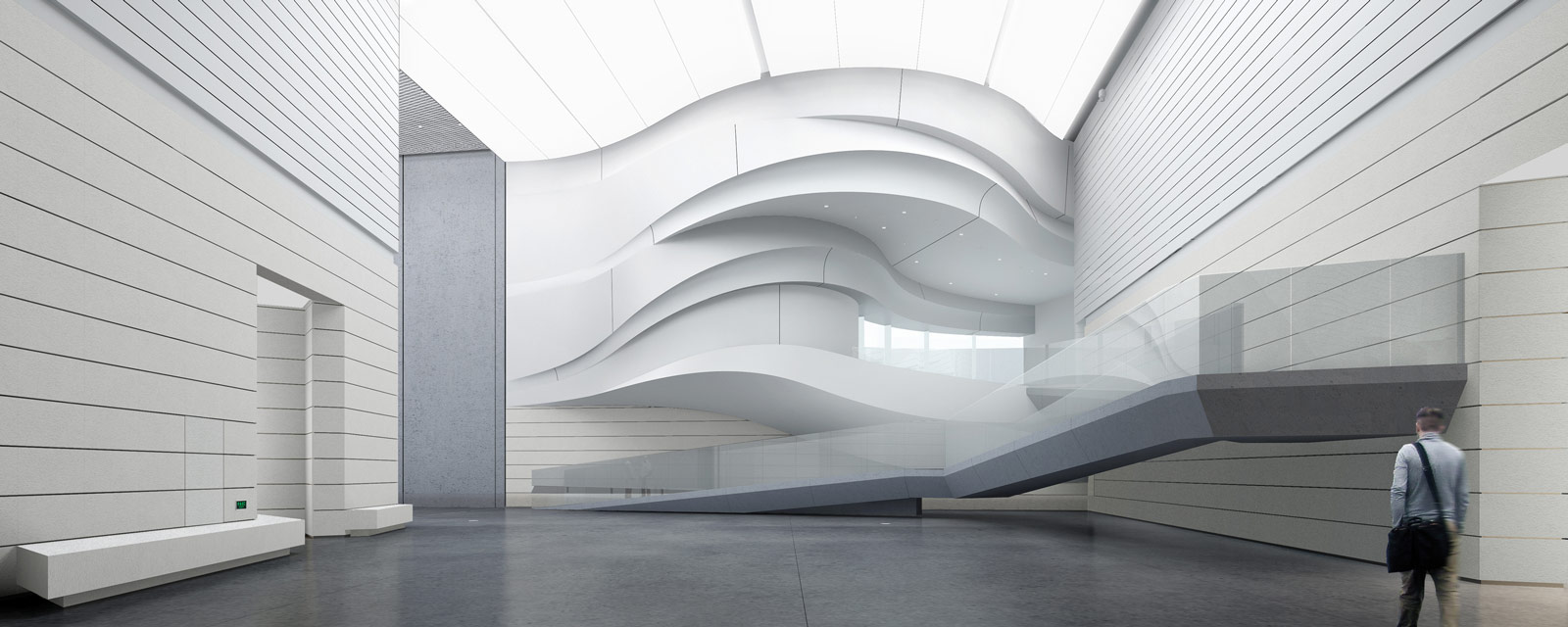 waa museum contemprorary art moca yinchuan interior 未觉建筑 银川当代美术馆 室内设计