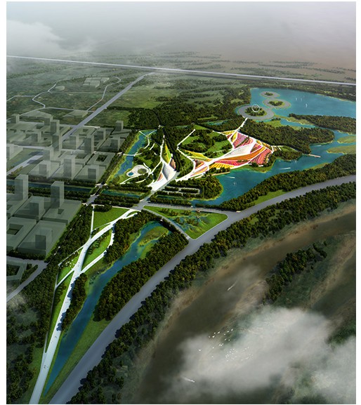waa sculpture park masterplan 未觉建筑 华夏河图雕塑公园 总体规划